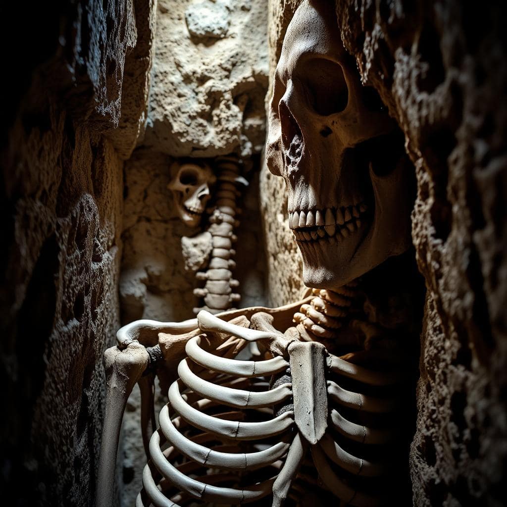 The bones that moved inside the catacombs of Paris